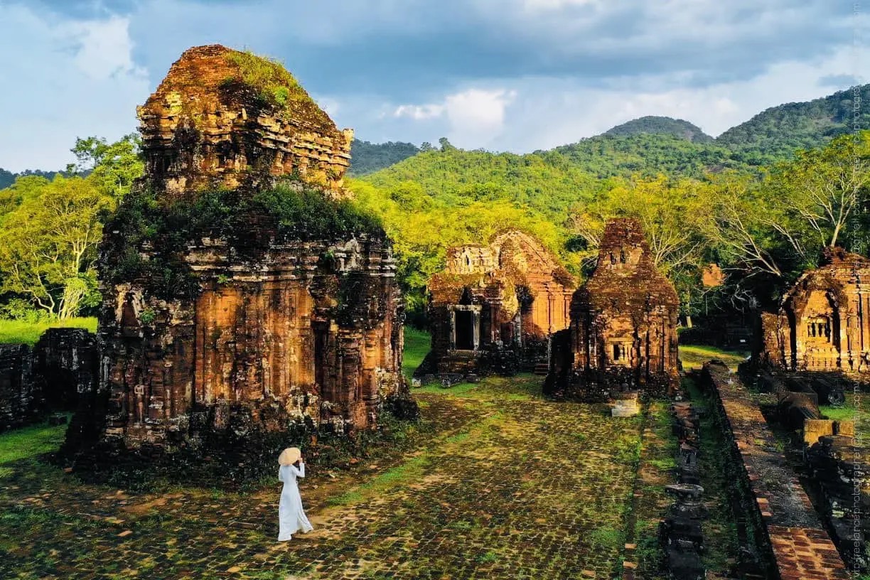 Relics of My Son temple tower in Quang Nam